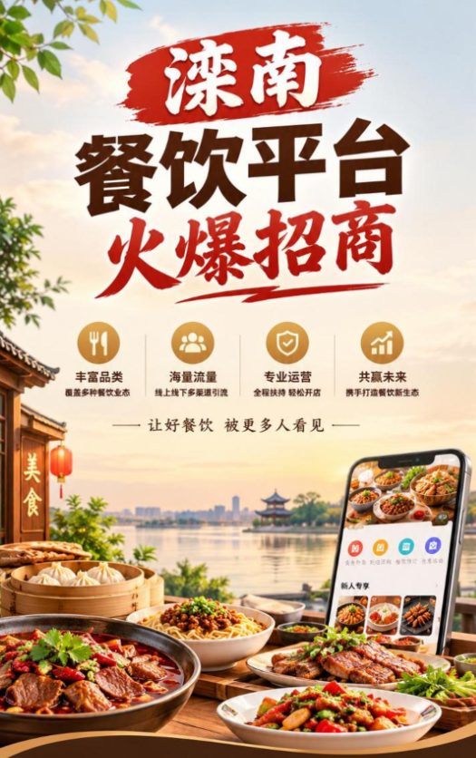 抢抓数字风口 掘金餐饮蓝海 — 滦南餐饮行业互联网推广项目全国招商启动！